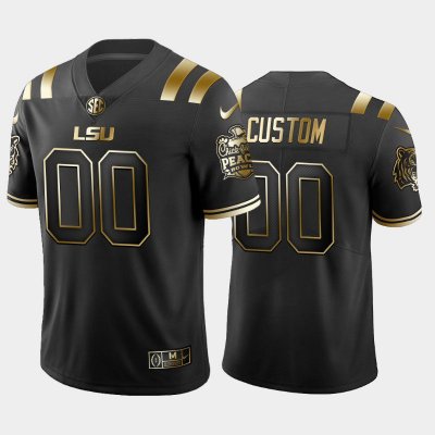 Men's Alabama Crimson Tide #00 Custom 2019 Black Golden Edition NCAA Limited College Football Jersey 2403BXXD5